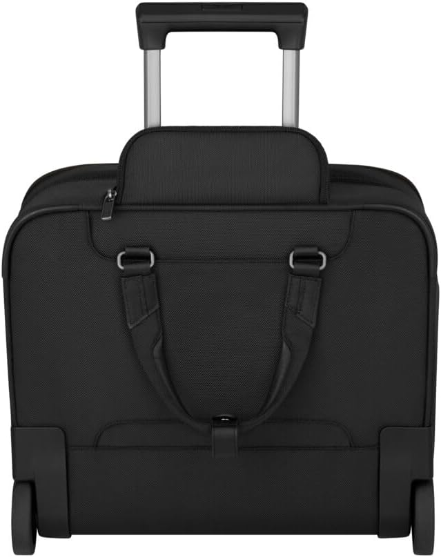 Victorinox Werks Traveler 7.0, Wheeled Briefcase, 2-Wheel Briefcase with 15.6' Laptop and 11'' Tablet Compartment, Black
