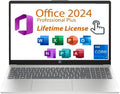 HP 2025 Pavilion 15.6' FHD Touchscreen Laptop, with Free Lifetime Microsoft Office 2024, Intel Core i7-1355U, Windows 11 Pro, Natural Silver, Copilot (16GB RAM | 512GB SSD)
