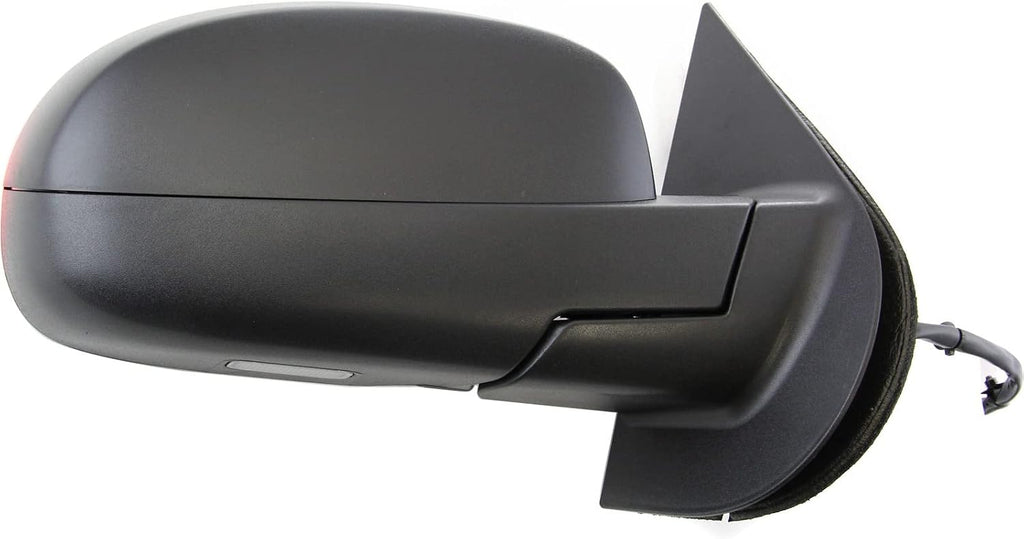 Kool Vue Right Power Heated Mirror for Chevrolet Silverado 1500 GMC Sierra 1500 2007-2013 Power Fold With Signal Light & Puddle Lamp; Without Blind Spot Monitor, Memory & Auto-Dim with 2 Caps New Body
