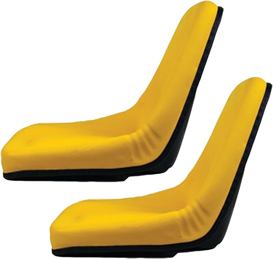 TM333YL (2) Pack of Yellow Michigan Seats for John Deere Gator Lawn Tractor