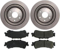 4X Rear Brake Kit - Brake Pads and Rotors Kit Automotive Replacement Brake Kits for Chevrolet Astro 2003-2005 for Chevy Astro 2003-2005 for Chevrolet Avalanche 1500 2002-2002