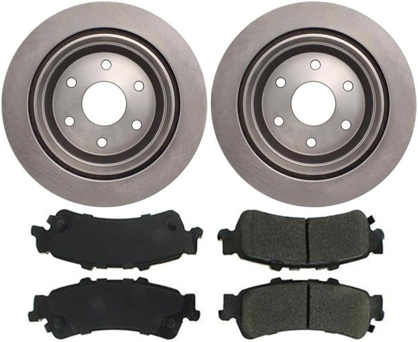 4X Rear Brake Kit - Brake Pads and Rotors Kit Automotive Replacement Brake Kits for Chevrolet Astro 2003-2005 for Chevy Astro 2003-2005 for Chevrolet Avalanche 1500 2002-2002