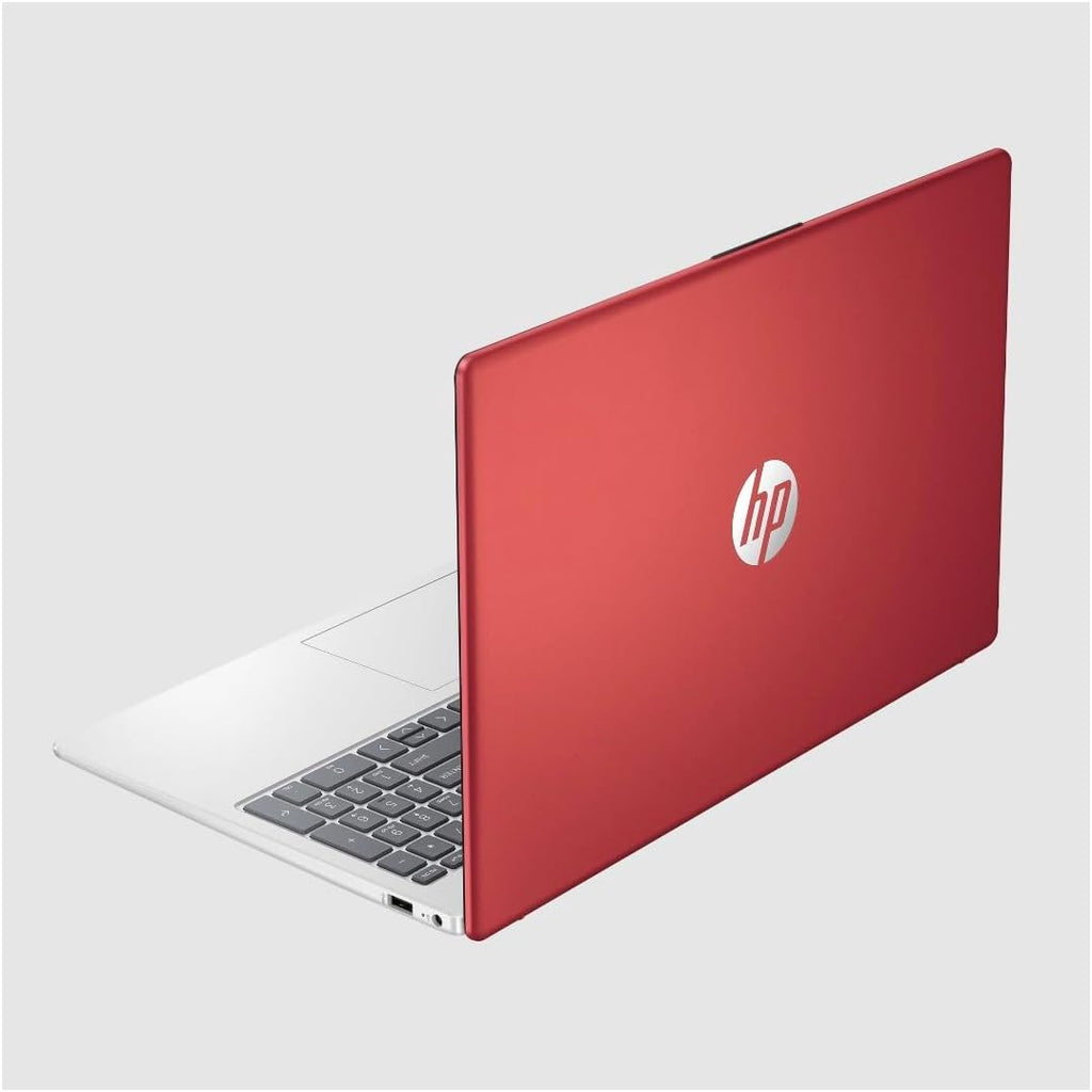 HP 15.6-Inch HD Pentium N200 1.8GHz Intel UHD Graphics 4GB RAM 128 SSD Windows 11 Laptop with 1-Year Microsoft 365 (Scarlet Red)