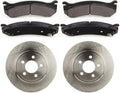 Rear Brakes and Rotors Kit for Chevrolet Avalanche 2500 2002-2006 for Chevy Avalanche 2500 2002-2006 for Chevrolet Silverado 1500 2004-2004 3PCS Rear Disc Brake Rotors Semi-metallic Brakes Pads