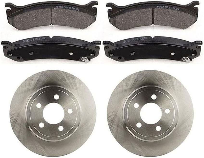 Rear Brakes and Rotors Kit for Chevrolet Avalanche 2500 2002-2006 for Chevy Avalanche 2500 2002-2006 for Chevrolet Silverado 1500 2004-2004 3PCS Rear Disc Brake Rotors Semi-metallic Brakes Pads