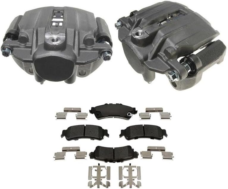 (4) Rear Brake Caliper with Brake Pads Kit Replacement Left and Right for Chevy Silverado 1500 Classic 2007-2007 for GMC Sierra 1500 2003-2006 for GMC Sierra 1500 Classic 2007-2007