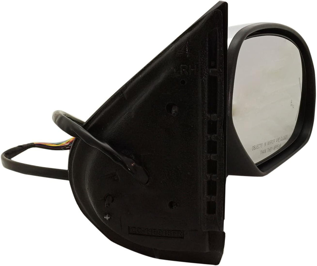 Kool Vue Left & Right Power Heated Mirrors for Chevrolet Tahoe Suburban 1500 GMC Yukon 2007-2014 Power Fold With Signal Light, Blind Spot Monitor, Memory & Puddle Lamp; Without Auto-Dimming Chrome
