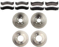 Front & Rear Brake Kit for Chevrolet Avalanche 2500 2002-2004 for Chevy Avalanche 2500 2002-2004 for Chevrolet Silverado 2500 HD 2001-2010 6PCS Semi-metallic Brakes Pads Rlimerance