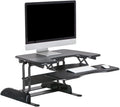 Vari VariDesk Pro Plus 30 Height Adjustable Standing Desk Converter for Home Office - Sit to Stand Desk with 11 Height Settings, Spring-Assisted Lift, and Weighted Base - Fully Assembled, Black