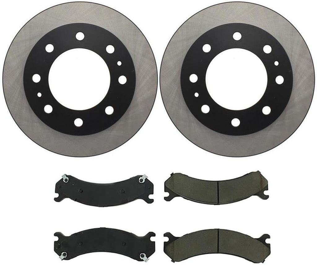 4X Front Brake Kit - Brake Pads and Rotors Kit Automotive Replacement Brake Kits for Chevrolet Avalanche 2500 2002-2004 for Chevy Avalanche 2500 2002-2004 for Chevrolet Express 3500 2003-2019