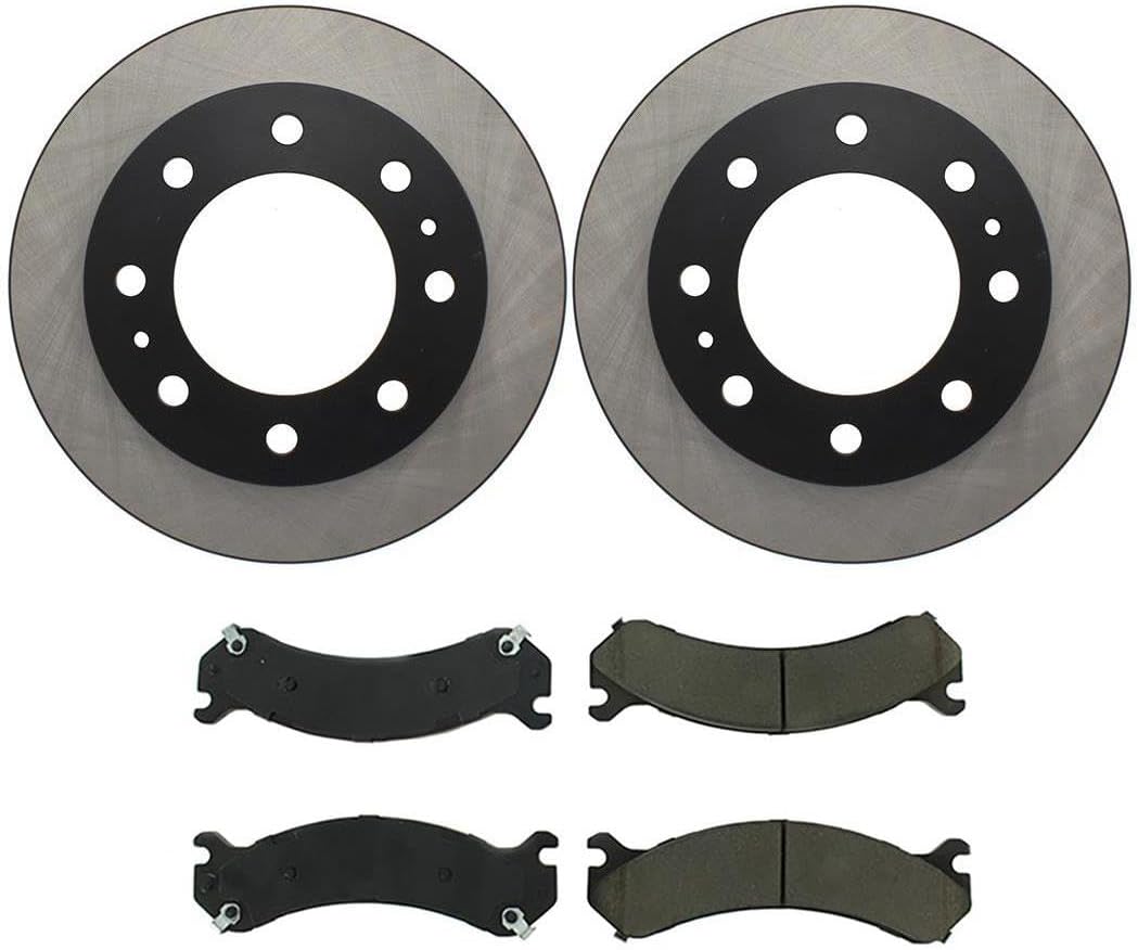 4X Front Brake Kit - Brake Pads and Rotors Kit Automotive Replacement Brake Kits for Chevrolet Avalanche 2500 2002-2004 for Chevy Avalanche 2500 2002-2004 for Chevrolet Express 3500 2003-2019