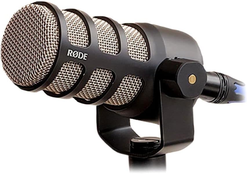 Rode PodMic Dynamic Podcast Microphone (Pair) with Gator GFW-MIC-0250 Desktop Mic Stands, TH-02 Podcast Headphones, XLR Cables and StreamEye Polishing Cloth