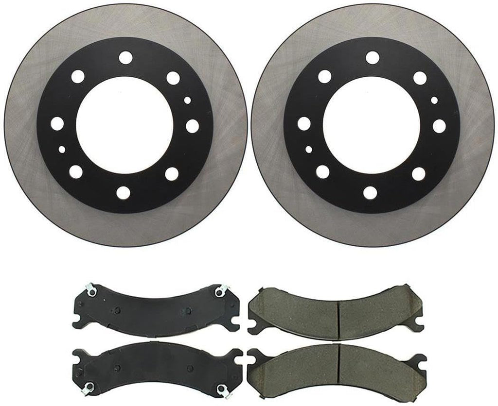 4X Front Brake Kit - Brake Pads and Rotors Kit Automotive Replacement Brake Kits for Chevy Express 3500 2003-2019 for Chevrolet Express 4500 2009-2018 for Chevy Express 4500 2009-2018