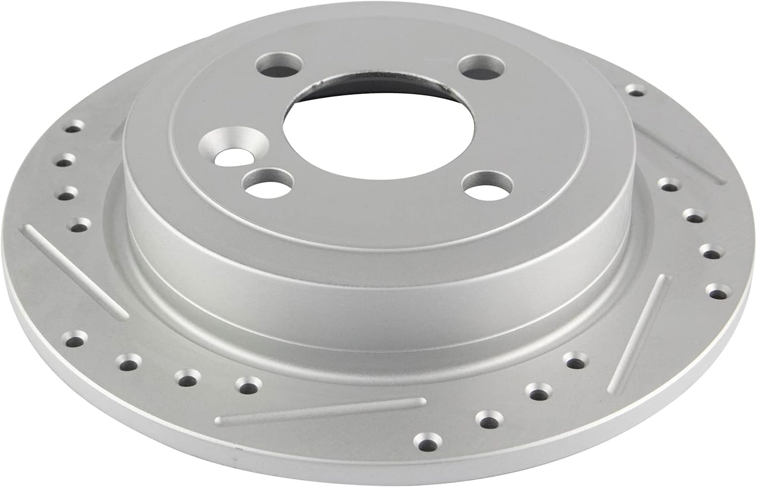 TRQ Performance Rear Brake Pad and Rotor Set Ceramic Solid Rotors Calipers Compatible with 2007-2008 Mini Cooper