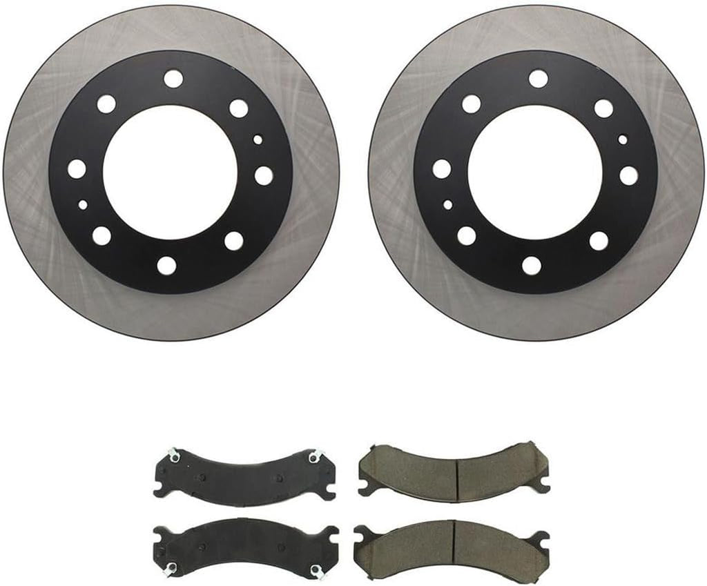 Brake Pads and Rotors Kit - Front Brakes and Rotors, Replacement Brake Kit fits Chevy Silverado 1500 2004-2005 fits Chevrolet Silverado 1500 HD 2001-2006