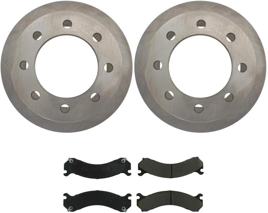3PCS Brake Pads and Rotors Kit, Rear Brake Pads and Rotors Automotive Replacement Brake Kits fits Chevrolet Silverado 3500 2001-2007 fits Chevy Silverado 3500 2001-2007