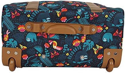 Lily Bloom Design Pattern Carry on Bag Wheeled Cabin Tote (Sloth To Me)