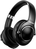 Bluetooth 5.0 Over-Ear Wireless Headphones, ANC Active Noise Cancelling On-Ear Foldable Headsets with Mic, Hi-Res Audio, Deep Bass, for Travel, Home Office