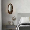 Brass Wood Wall Light E27 Bulb for Bedroom Parlor Stars Aisle Restaurant Gold Silver Copper Wall Lamp Sconce,Bathroom