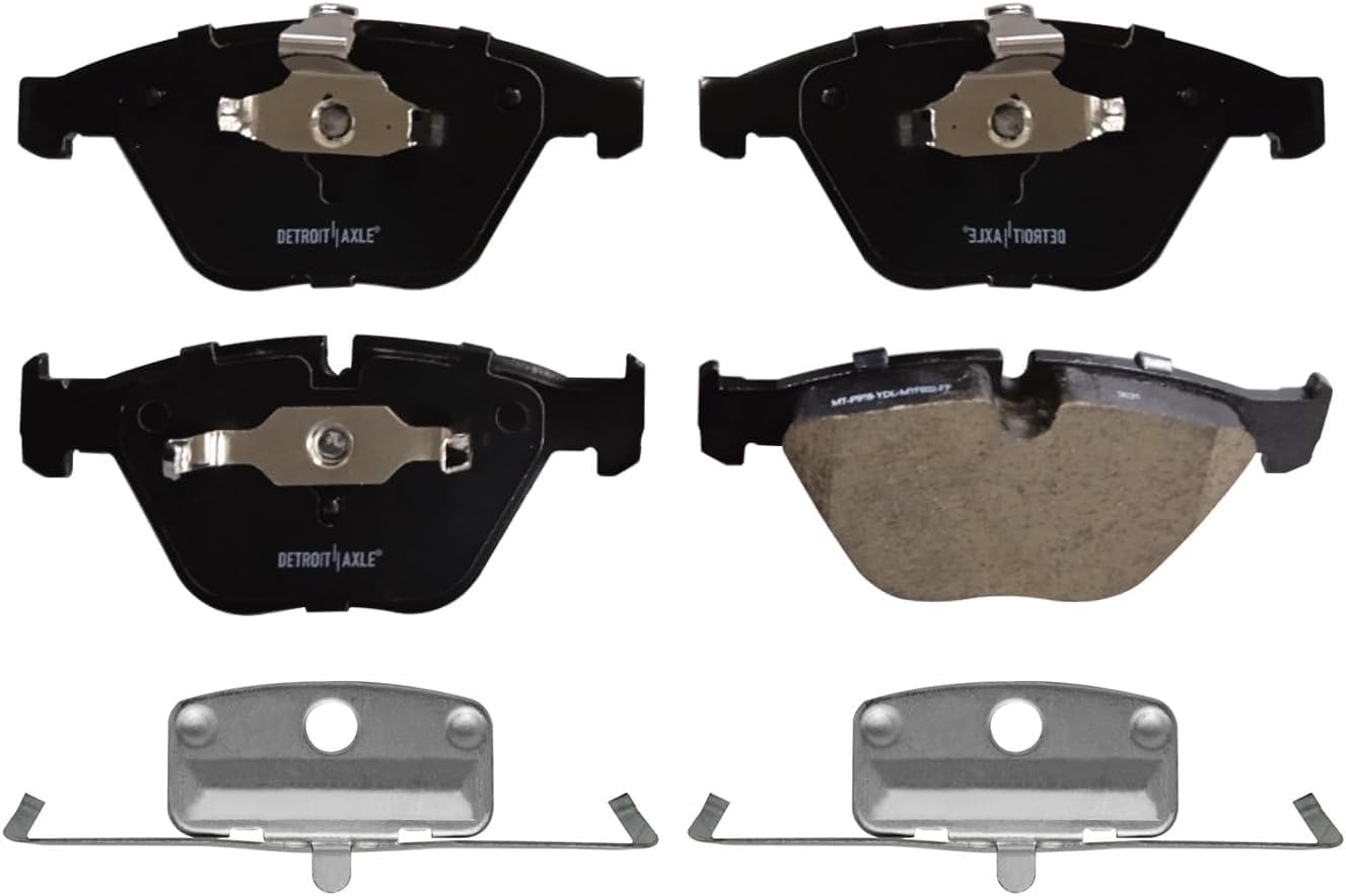 Detroit Axle - Front Brake Kit for BMW 525i 528i 525xi 528xi 530i 530xi 535xi, 535i 528i xDrive, Disc Brake Rotors Ceramic Brakes Pads with Hardware Replacement : 12.76' inch Rotor