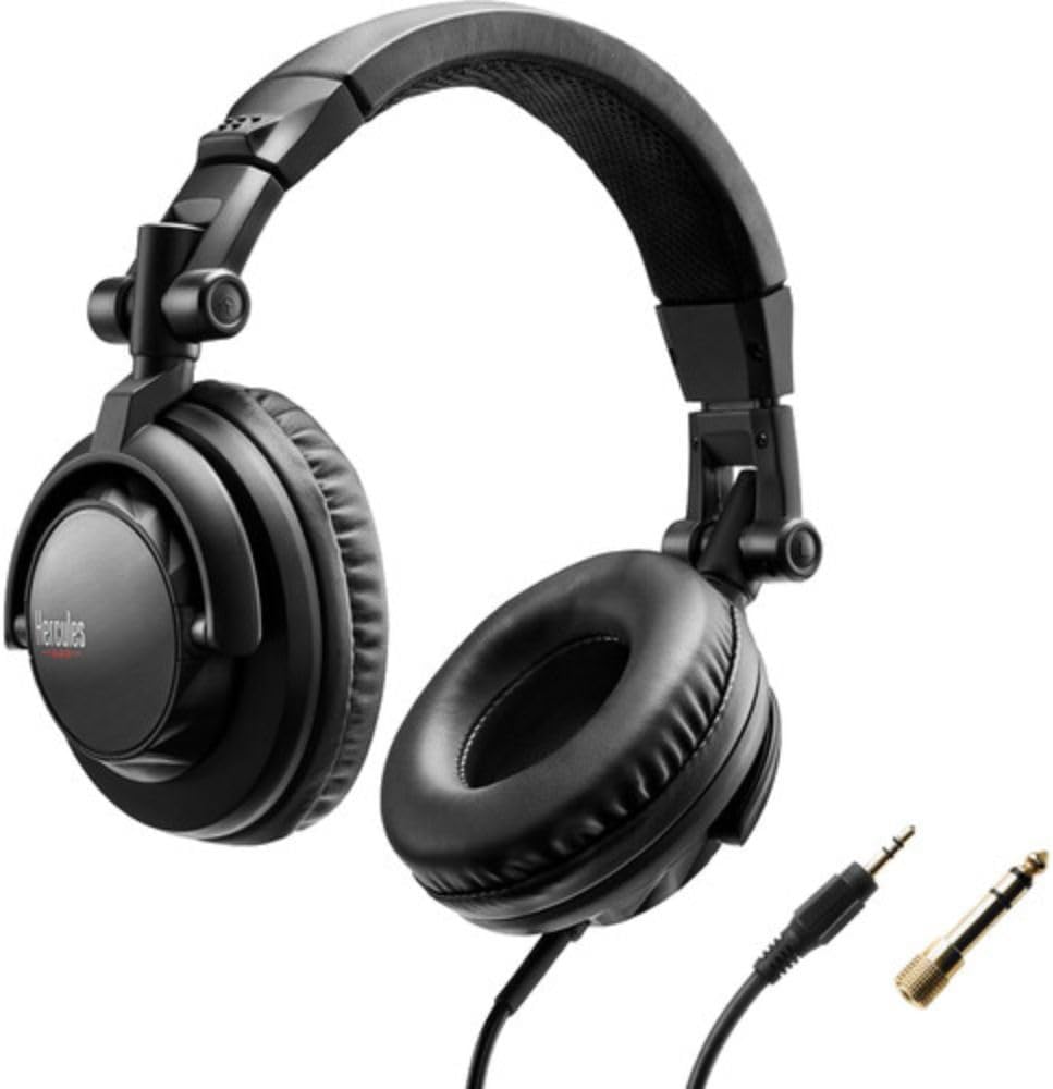 Hercules DJControl Mix Ultra DJ Controller with Protective Cover Bundle with Hercules HDP DJ45 Closed-Back, Over-Ear DJ Headphones