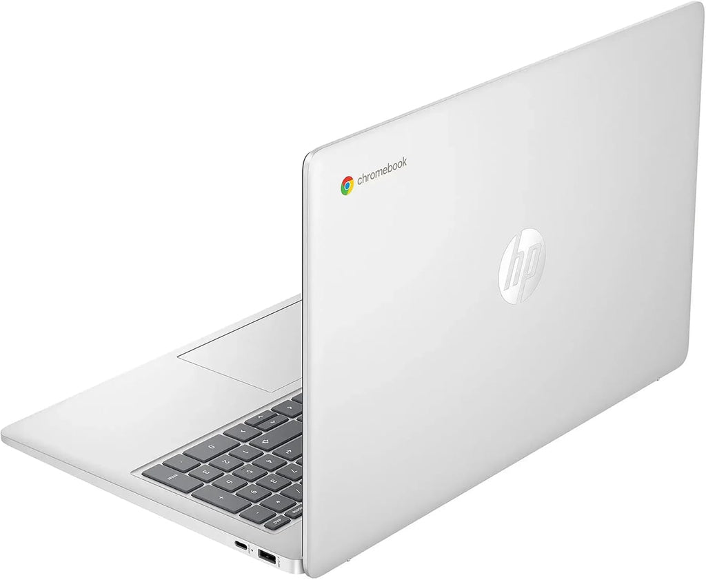 HP Chromebook 15.6 inch Laptop, Ultra Light Business Laptop, Intel Processor N200, 8GB LPDDR5 RAM, 64GB eMMC, Intel UHD Graphics, Long Battery Life, HD Webcam, WiFi 6, Chrome OS, Silver