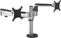 VERSADESK OmniView Dual Monitor Stand - Height Adjustable Arms for 24'-27' Screens - Desk Mount with 360° Rotation - VESA Compatible - Each Arm Supports up to 15lbs | Black