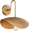 Modern Brass Wall Sconce Minimalist Gold Wall Light, Mid Century Metal Wall Lamp for Bedroom, Living Room, Hallway, Bathroom Vanity, Hardwired Indoor Decorative Lighting Fixture (Antique Black)