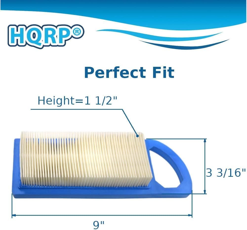HQRP 20-pack Air Filter compatible with John Deere Z225 Zero Turn Lawn Mower, 102 105 115 L100 L107 L108 LA100 LA105 LA110 LA115 X110 X120 X145 Lawn Tractor, parts GY20573 M149171 Replacement