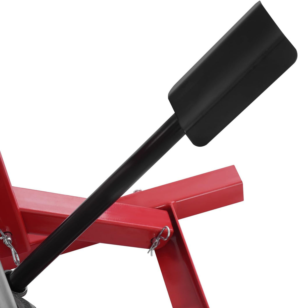 Lawn Mower Lift Jack 500 Lbs Weight Capacity Hydraulic Cylinder Lift Jack with 17.5-24 in Lift Height for Riding Tractors and Zero Turn Lawn Mowers Maintenance and Repair