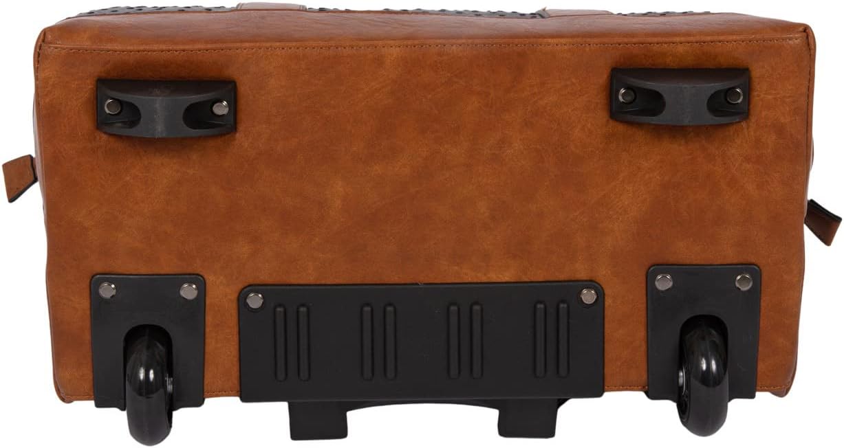 JKM & Company Rolling Laptop Bag for Women | Designer Wheeled Briefcase | Fits 13-17' Laptops | Office Travel Computer Case