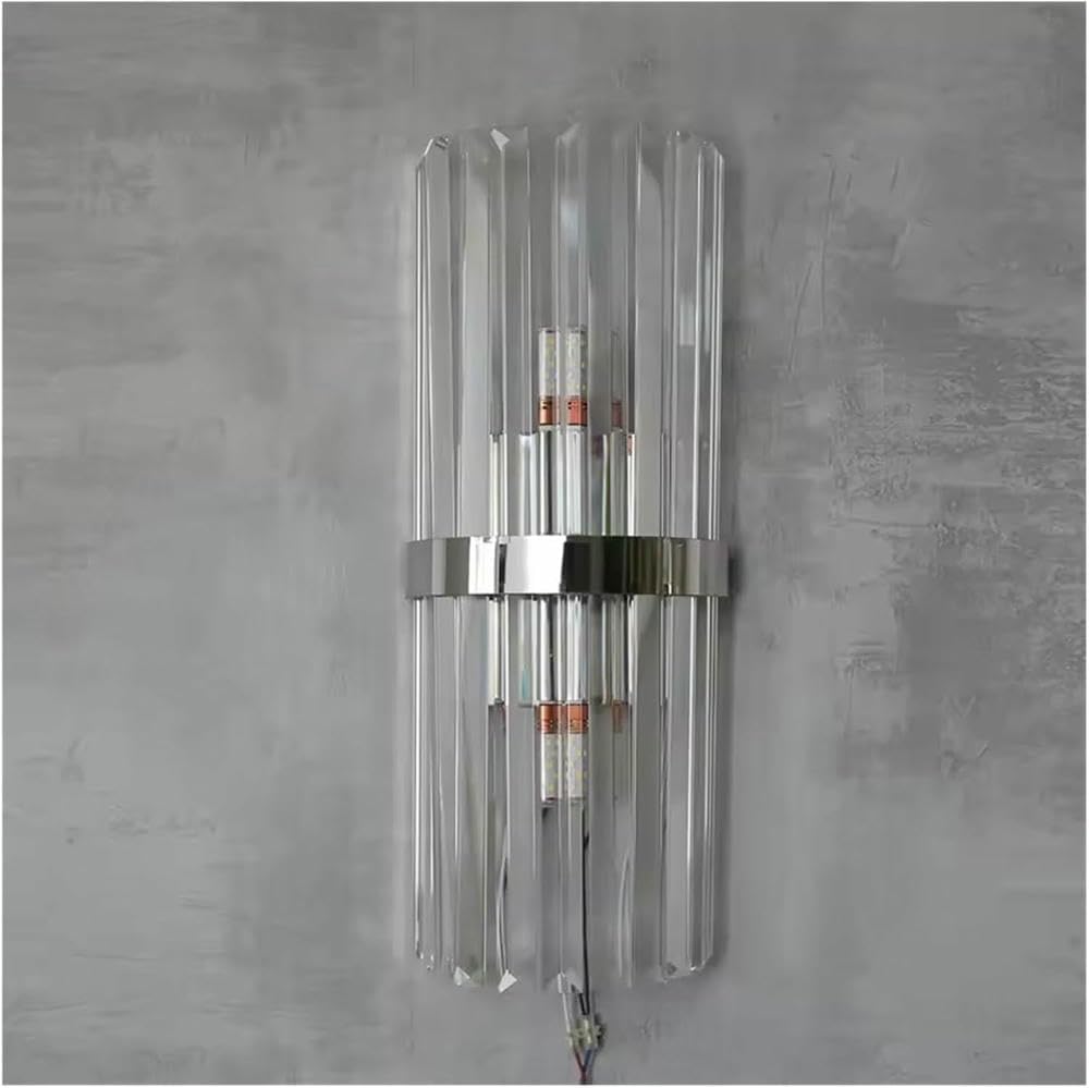 Wall Lamp Crystal Wall Lamp Luxurious Gold Silver for Living Room Bedroom Decor Luminaire Bedside Light Bathroom Fixtures(Colorful Chrysanthemum)