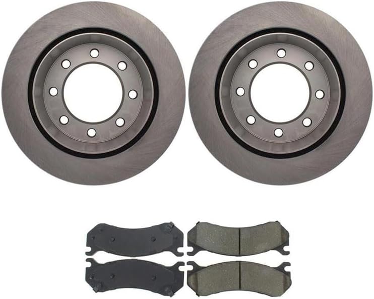 3X Rear Brake Pads And Rotors Kit Brake Pads And Rotors Brake Pads for Chevrolet Avalanche 2500 2002-2006 for Chevy Avalanche 2500 2002-2006 for Chevrolet Silverado 1500 2004-2004
