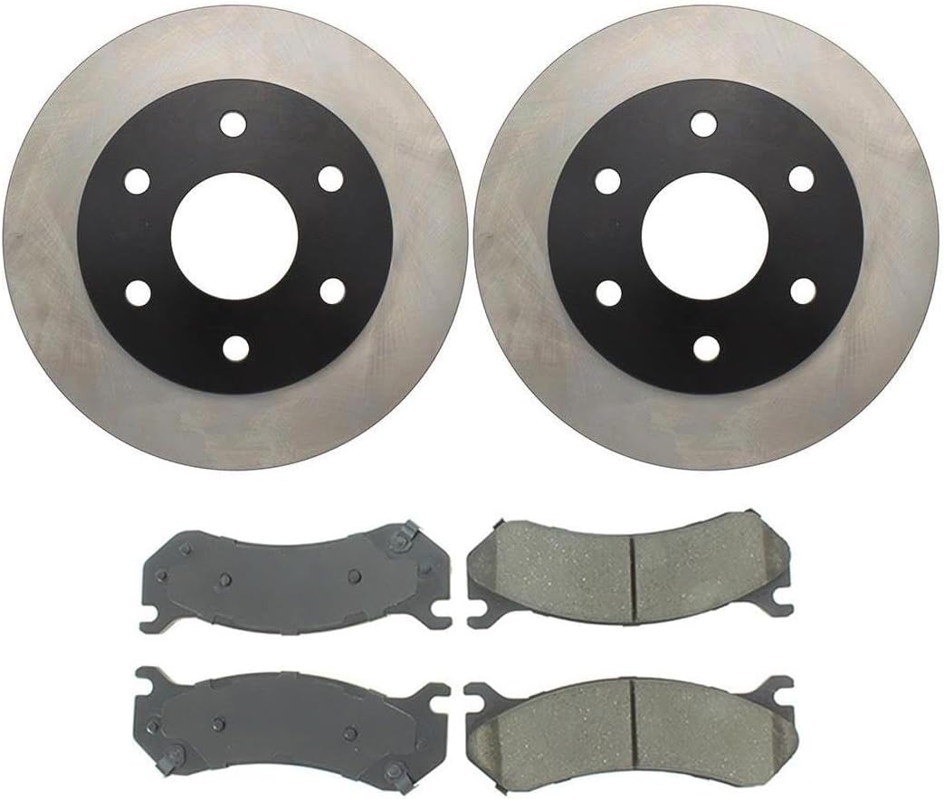 4X Front Brake Kit - Brake Pads and Rotors Kit Automotive Replacement Brake Kits for Chevrolet Astro 2003-2005 for Chevy Astro 2003-2005 for Chevrolet Avalanche 1500 2002-2006