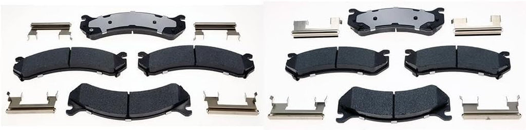 Automotive Replacement Brake Pads, 4X Hybrid Front Rear Disc Brake Pad Set AUTO DN for Chevrolet Avalanche 2500 2002-2006 for Chevy Avalanche 2500 2002-2006 for Chevrolet Silverado 1500 HD 2001-2006