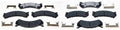 Automotive Replacement Brake Pads, 4X Hybrid Front Rear Disc Brake Pad Set AUTO DN for Chevrolet Avalanche 2500 2002-2006 for Chevy Avalanche 2500 2002-2006 for Chevrolet Silverado 1500 HD 2001-2006