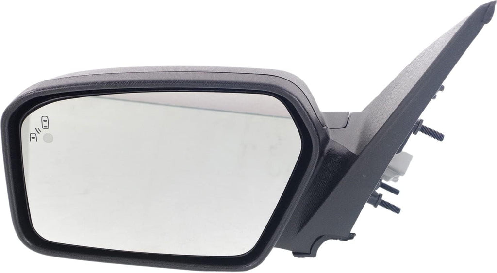 Kool Vue Driver Side Power Heated Mirror for Ford Fusion 2010-2012 With Blind Spot Monitor & Puddle Lamp with 2 Caps