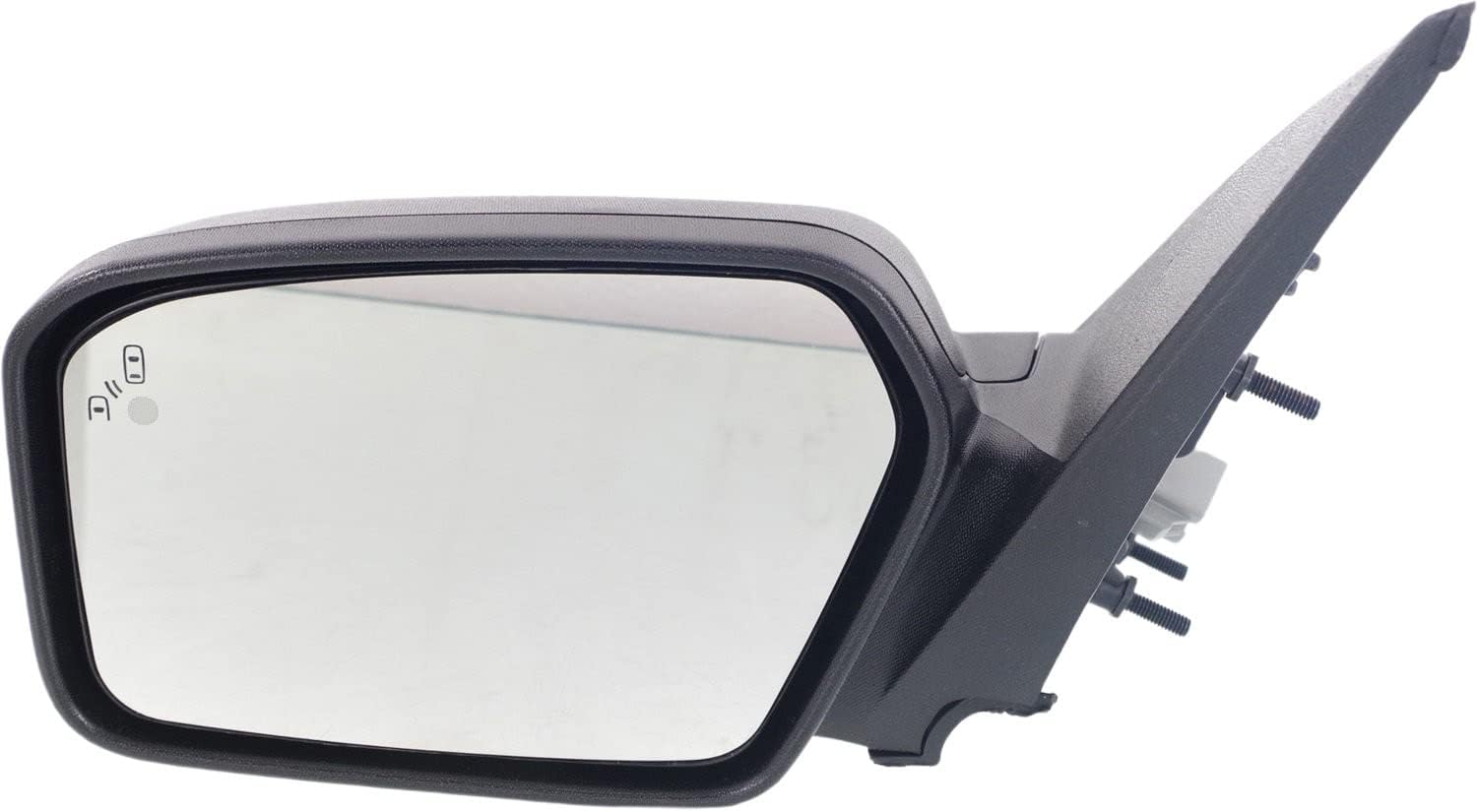 Kool Vue Driver Side Power Heated Mirror for Ford Fusion 2010-2012 With Blind Spot Monitor & Puddle Lamp with 2 Caps