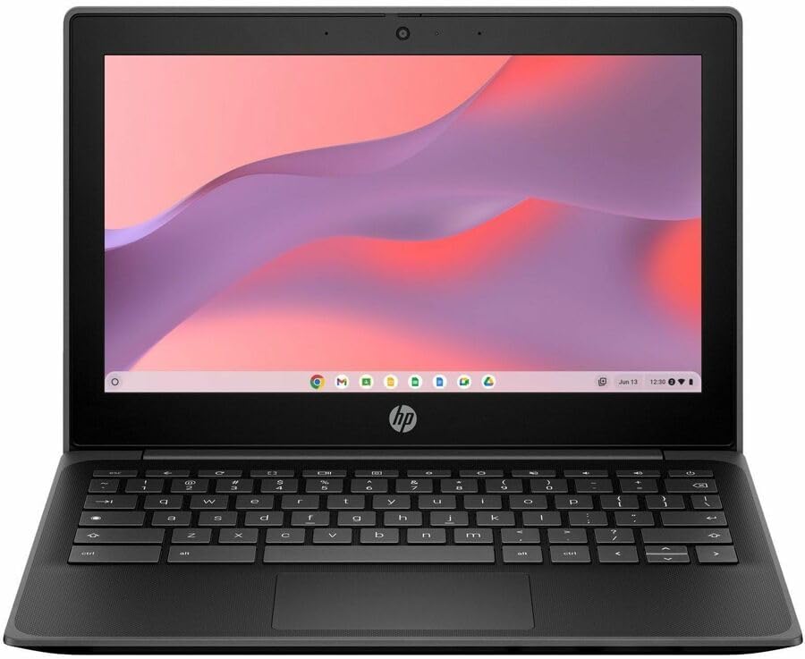 HP Fortis G10 11.6' HD 1366 x 768 Touchscreen Chromebook Intel N100 4GB RAM 32GB eMMC Intel UHD Jack Black - N100 - UHD Graphics - 11.6' HD Display - 4 GB LDDR5 RAM - 32 GB eMMC Storage