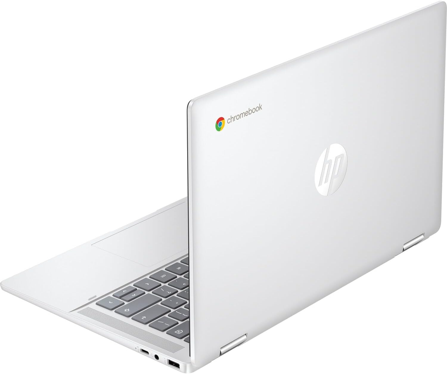 HP Chromebook x360 14b-cd0035cl 14 Inch FHD IPS 2 in 1 Touchscreen Laptop Convertible Intel Processor N200 8GB LPDDR5 RAM 128GB UFS Intel UHD Graphics 720p Webcam Backlit ChromeOS (Renewed)