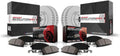 PowerStop Front and Rear Brake Kit for Audi TT Quattro 2000-06 |Volkswagen Golf 2002-04 |Jetta 2004-05 - Fully-Coated Disc Rotors with Z23 Carbon-Fiber Ceramic Brake Pads Upgrade, CRK916