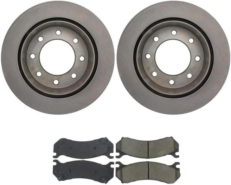 4Pcs Rear Brake Pads And Rotors Kit for Chevrolet Avalanche 2500 2002-2006 for Chevy Avalanche 2500 2002-2006 for Chevrolet Silverado 1500 2004-2005 for Chevy Silverado 1500 2004-2005