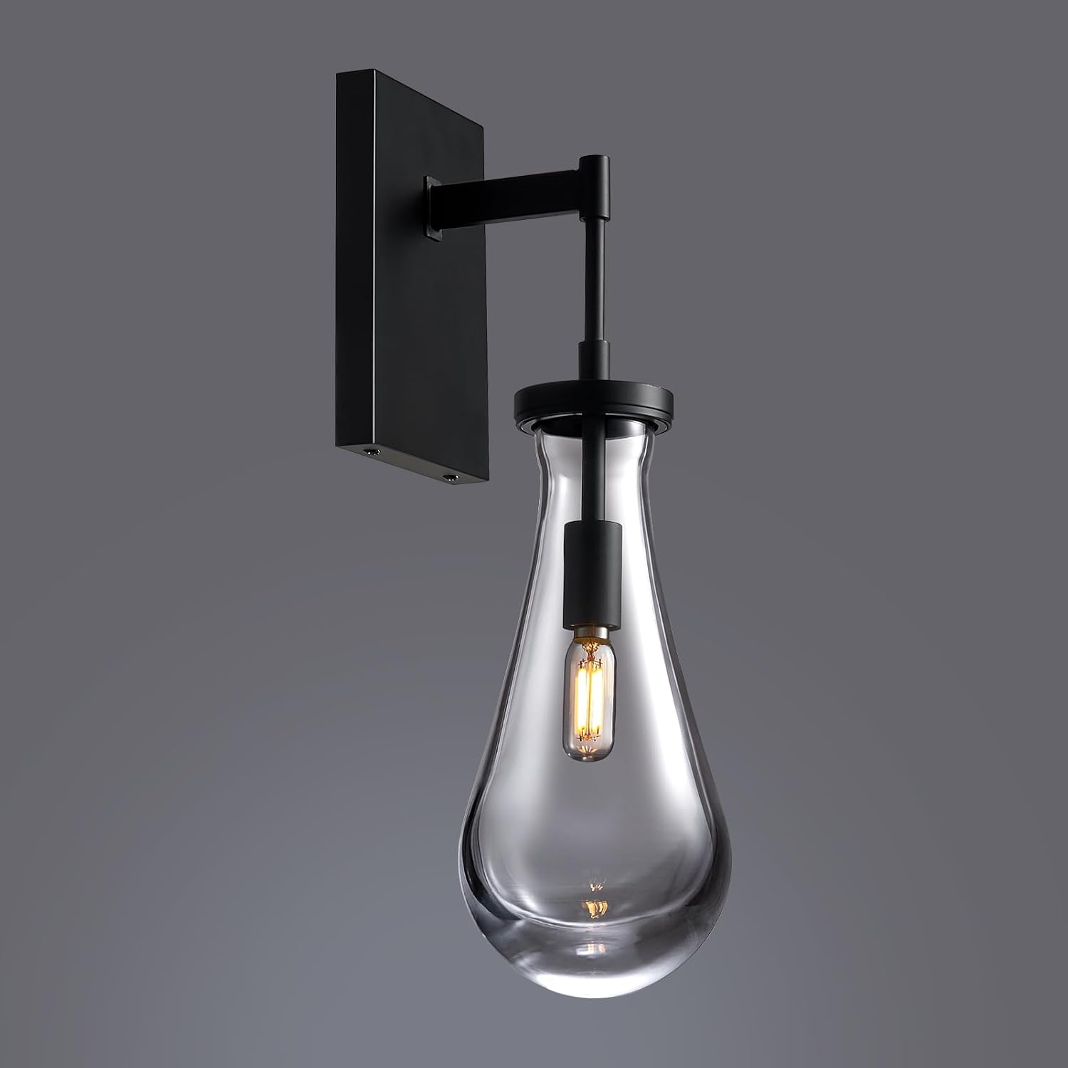 17' L Wall Sconces,Black Wall Lights Fixtures Bathroom Vanity Light Morden Wall Sconce Raindrop Wall Lamps for Living Room,Bedroom,Hallway,Stairs,Indoor