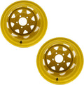2 PACK 12x10.5 WHEEL RIM 5/4.5 for Zero Turn Riding Garden Lawn Mower Compact Tractors Heavy Equipment 12 x 10.5 Rim 5 Lugs Bolt Circle 4.5 inch,backspace 3.5 inch
