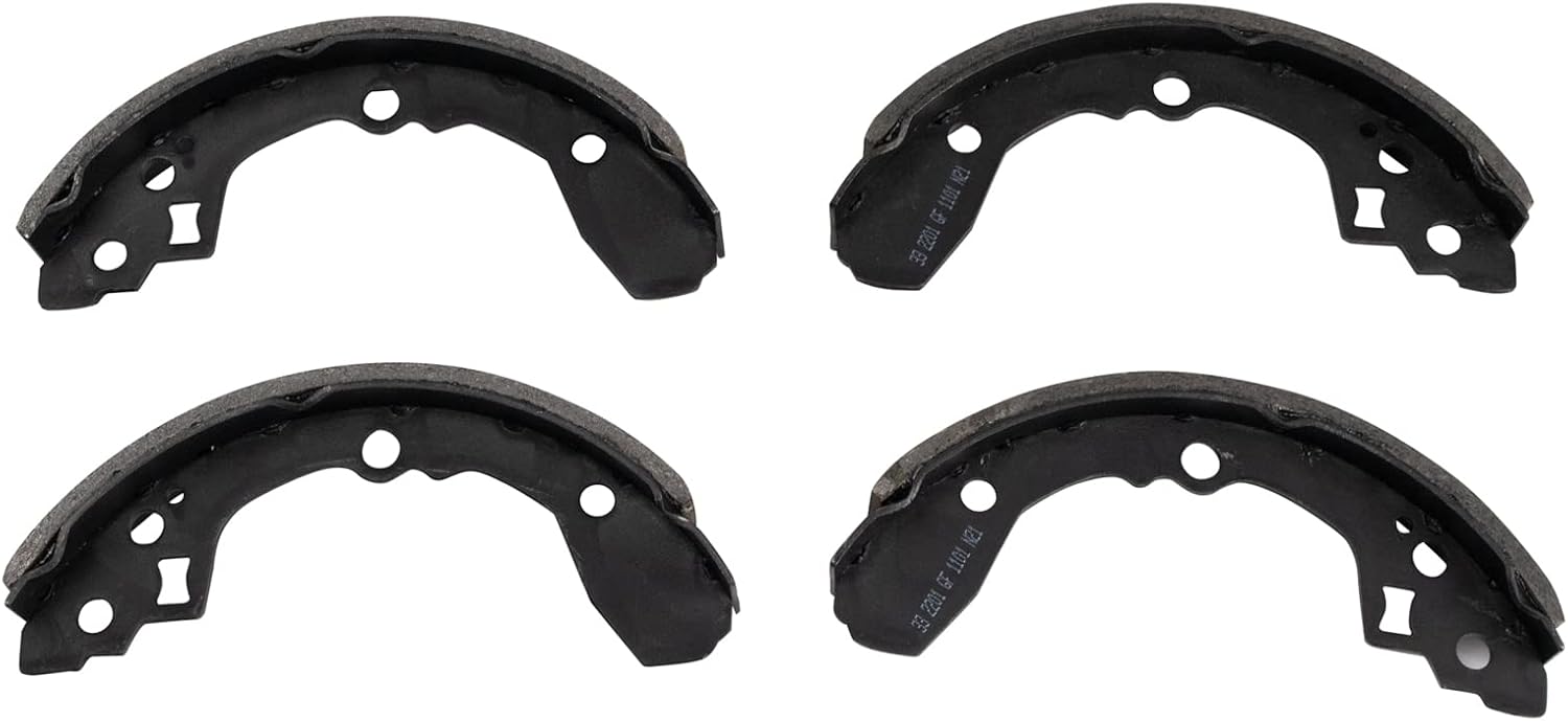 TRQ Rear Brake Shoe & Drum Kit Compatible with 2004-2005 Kia Rio