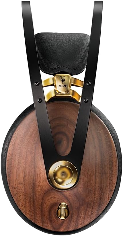 Meze Audio 99 Classics 2nd Gen | Wooden Closed-Back Wired Over-Ear Headphones for Audiophiles, Gaming & Podcasts | Includes 3.5mm to USB-C Adapter & Self-Adjusting Headband (Renewed)