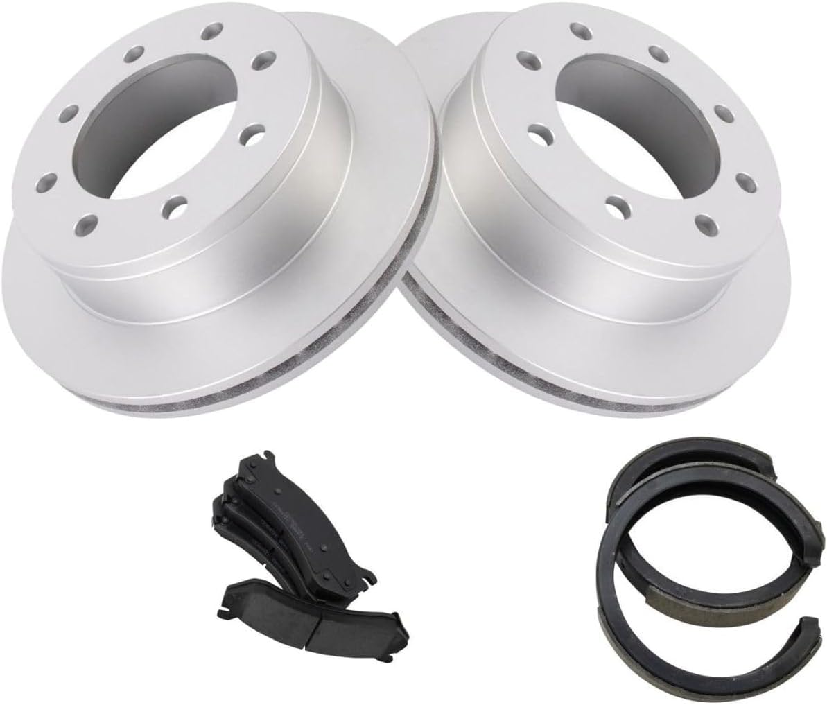 Rear Ceramic Brake Pad & Rotor Kit for Chevy for Silverado 2500 2004 for Silverado 2500HD 2004-2005 for Suburban 2500 2003-2005,for GMC for Sierra 2500 2004 for Sierra 2500HD 2004-2005