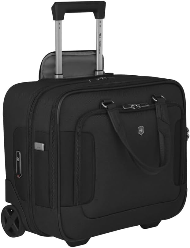 Victorinox Werks Traveler 7.0, Wheeled Briefcase, 2-Wheel Briefcase with 15.6' Laptop and 11'' Tablet Compartment, Black