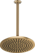 Delta -Faucet Rain Shower Head, Rainfall Shower Head, Gold Shower Head Rainfall, Metal Shower Head, Ceiling Mount Shower Head, Lumicoat Champagne Bronze (Shower Arm Included)