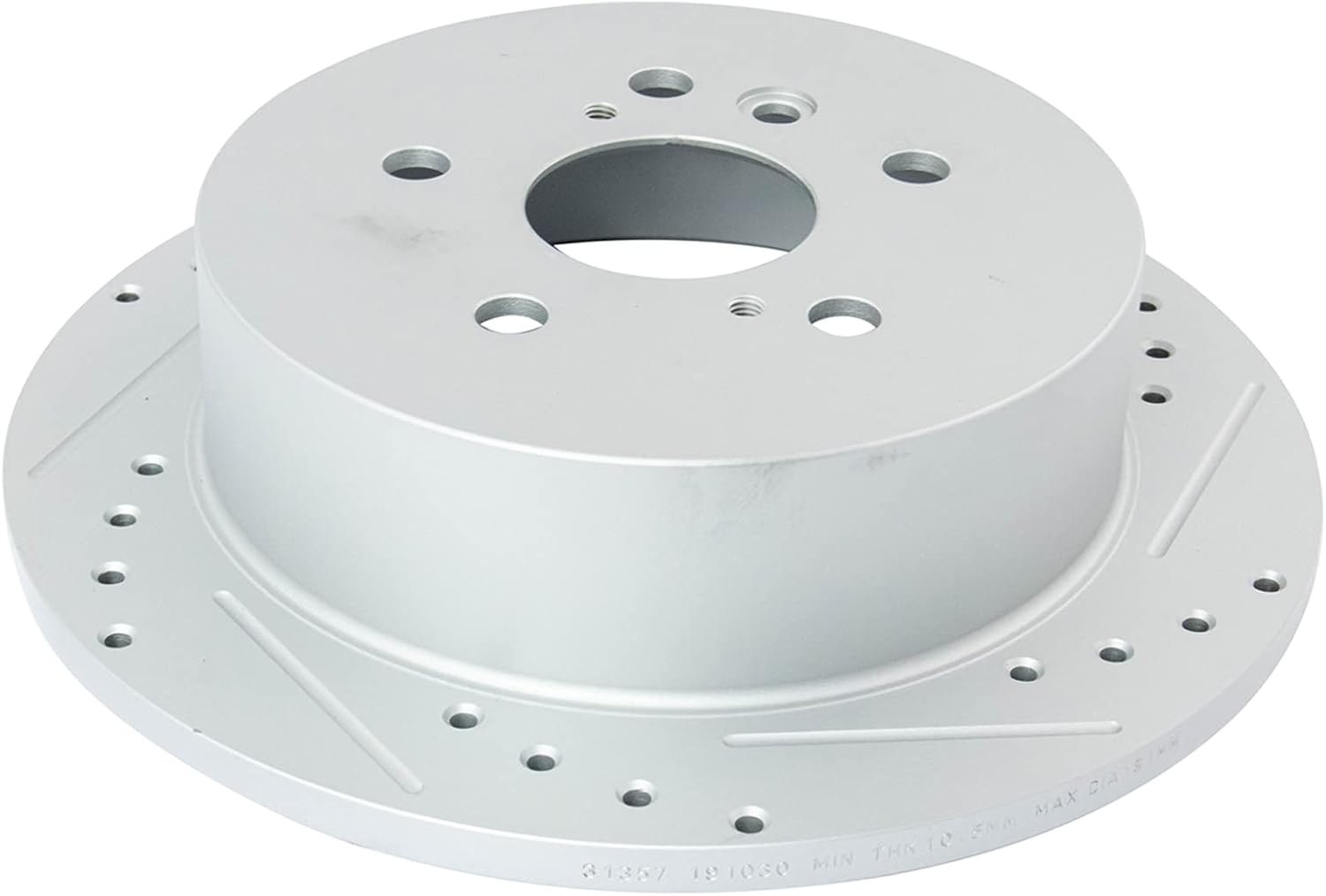 TRQ Performance Rear Brake Pad and Rotor Set Ceramic Solid Rotors Calipers Compatible with 2004-2010 Toyota Sienna